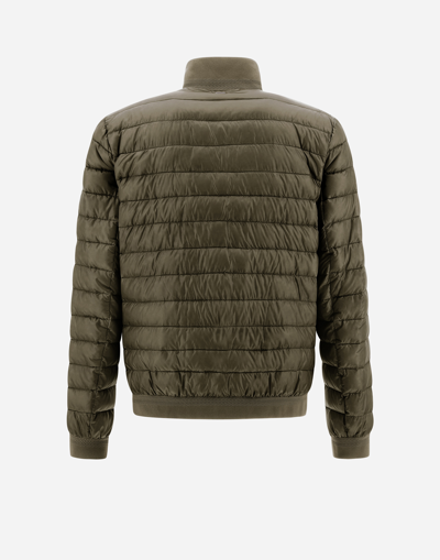 Herno Ultralight Nylon Bomber Jacket In Military