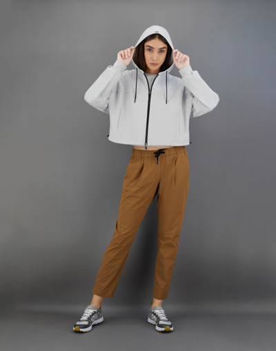 Herno Laminar Sweatshirt In Tech Double In Ice