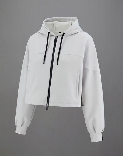 Herno Laminar Sweatshirt In Tech Double In Ice