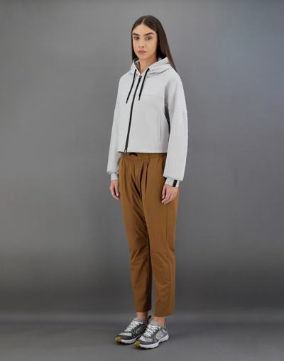 Herno Laminar Sweatshirt In Tech Double In Ice