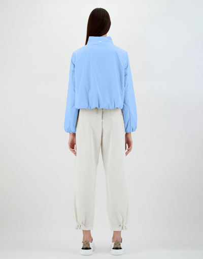 Herno Ecoage Bomber Jacket In Light Blue