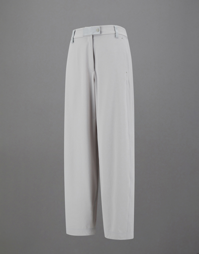 Herno Laminar Trousers In Comfort Structured In Ice