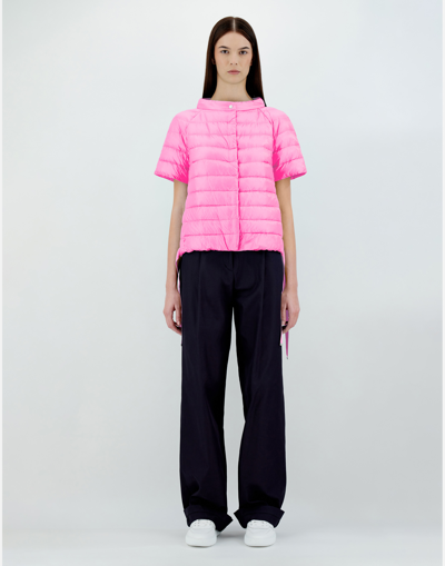 Herno Nylon Ultralight Cape Jacket In Pink