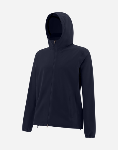 Herno Bomber Jacket In Essence In Navy Blue