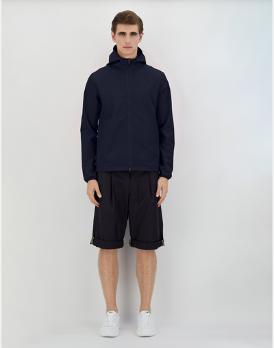 Herno Bomber Jacket In Essence In Navy Blue