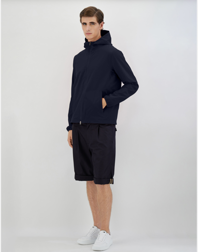 Herno Bomber Jacket In Essence In Navy Blue