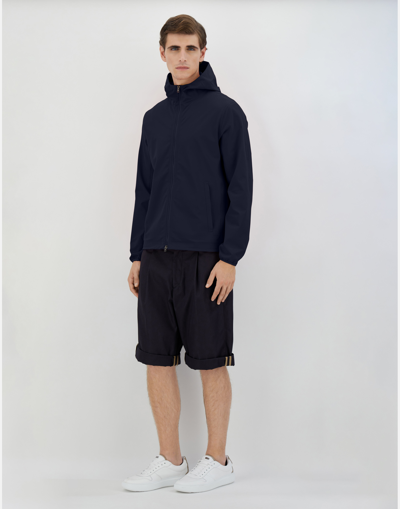 Herno Bomber Jacket In Essence In Navy Blue