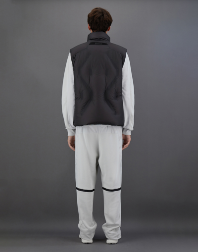 Herno Sleeveless Laminar Jacket In Translucent Ripstop In Slate