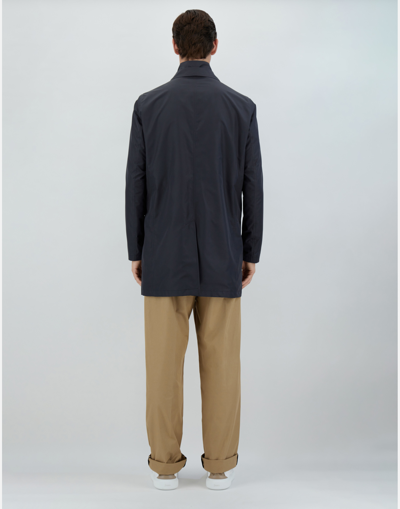 Herno Byron Raincoat In Blue