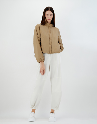 Herno Ecoage Bomber Jacket In Sand