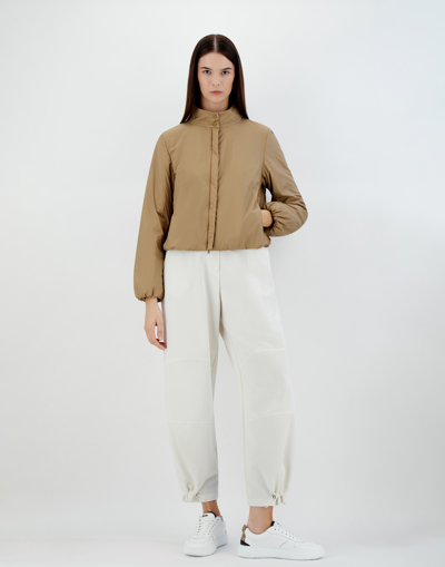 Herno Ecoage Bomber Jacket In Sand