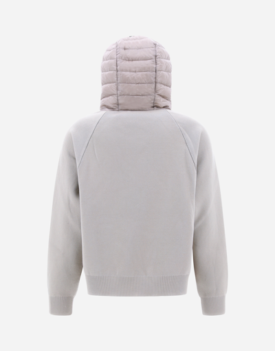 Herno Unlimited Compact Cotton And Nylon Ultralight Bomber Jacket In Ice