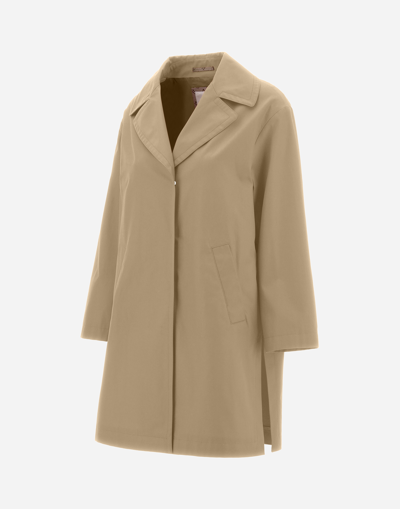 Herno Delon And Monogram Coat In Sand