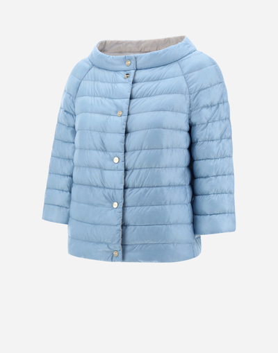 Herno Quilted Reversible Down Jacket In Slate