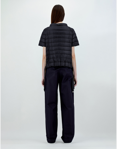 Herno Nylon Ultralight Cape Jacket In Black