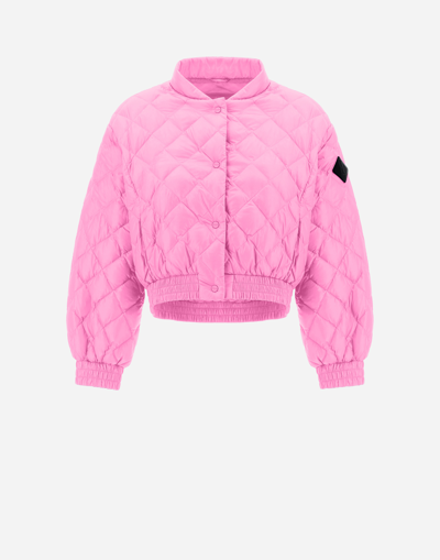 Shop Herno Bomber Jacket In Nylon Ultralight In Pink