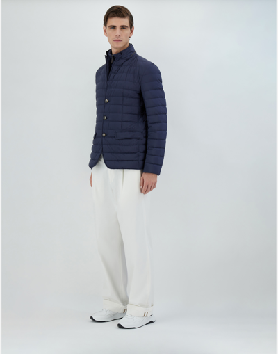 Shop Herno Ecoage ビブ ジャケット In New Blue