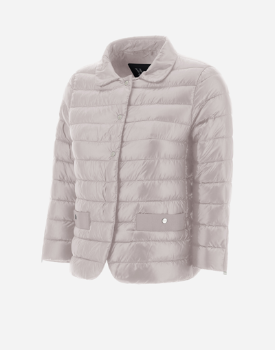 Herno Jacket In Nylon Ultralight In Grey Pearl