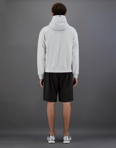 Herno Laminar Cardigan In Tech Double In Ice