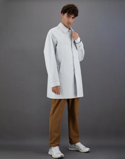 Herno Laminar Raincoat In Gore-tex Paclite In Ice