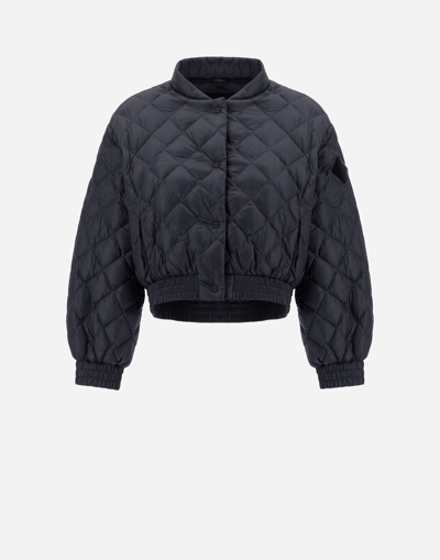Herno Bomber Jacket In Nylon Ultralight In Black