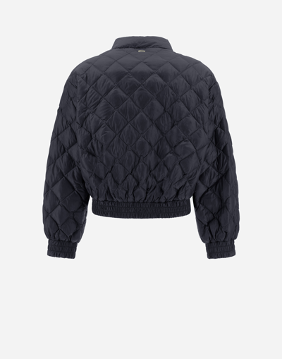 Herno Bomber Jacket In Nylon Ultralight In Black