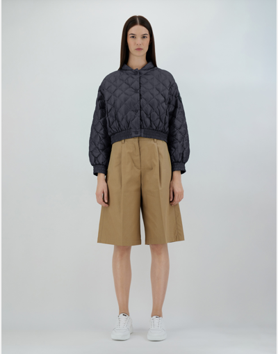 Herno Bomber Jacket In Nylon Ultralight In Black