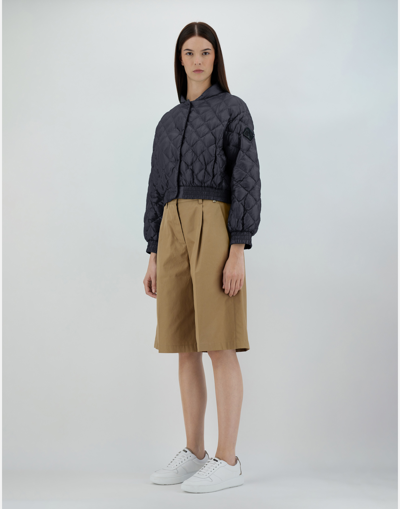 Herno Bomber Jacket In Nylon Ultralight In Black