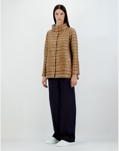 Herno Quilted Reversible Down Jacket In Teal