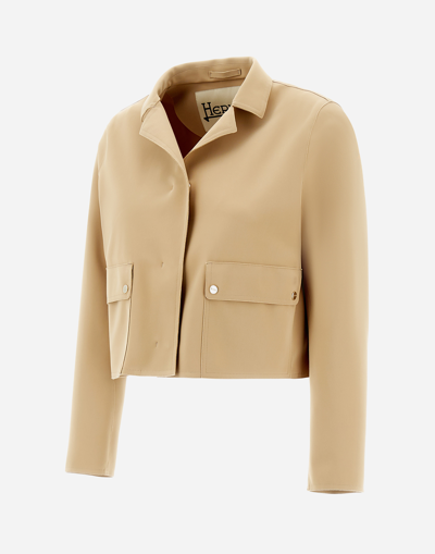 Shop Herno First-act Pef Jacket In Sand