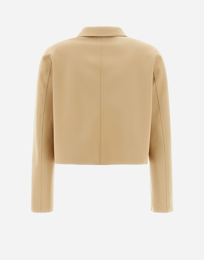 Shop Herno First-act Pef Jacket In Sand