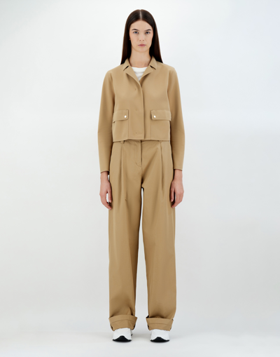 Shop Herno First-act Pef Jacket In Sand