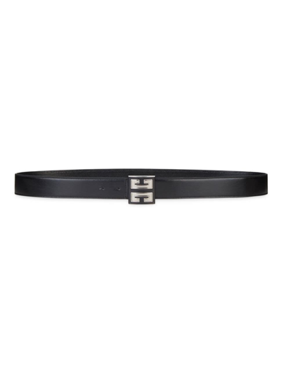 Shop Givenchy Men's 4g Reversible Belt In 4g Classic Leather In Black