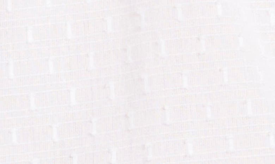 Cece Clip Dot Puff Sleeve Blouse In Ultra White