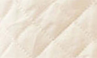 Belle & Bloom Over It Oversize Quilted Bomber Jacket In Cream