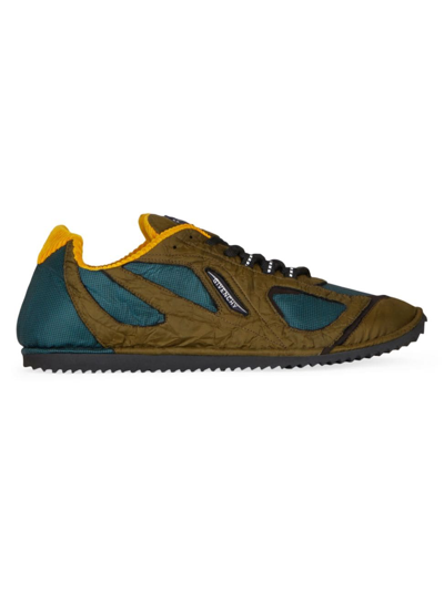 Shop Givenchy Men's Flat Sneakers In Synthetic Fiber In Green Multi