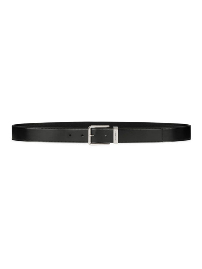 Givenchy Smooth Leather Gentleman Belt Accessories In Black