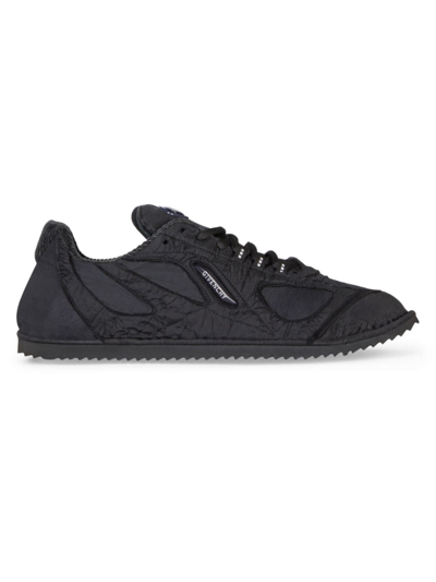 Shop Givenchy Men's Flat Sneakers In Synthetic Fiber In Black