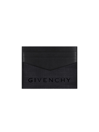 Shop Givenchy Men's Card Holder In 4g Nylon In Black
