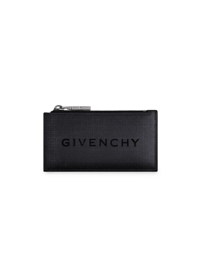 Shop Givenchy Men's Zipped Wallet In 4g Nylon In Black