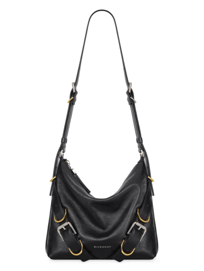Shop Givenchy Women's Voyou Crossbody Bag In Leather In Black