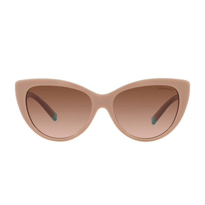 Tiffany & Co Tf4196 Cat-eye Brand-embellished Acetate Sunglasses In Pink