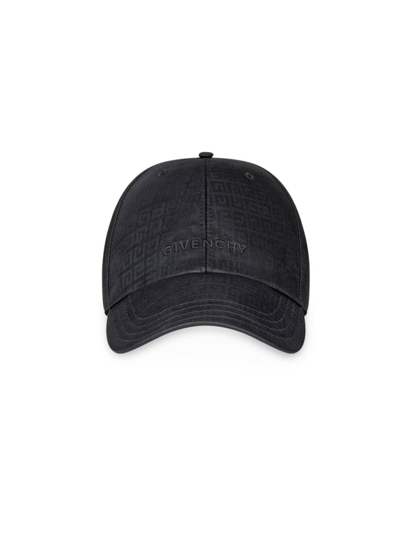 Shop Givenchy Men's Embroidered Cap In 4g Nylon In Black