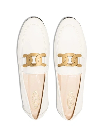 Shop Tod's Kate White Leather Loafer