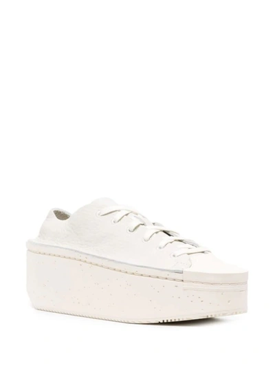 Shop Y-3 White Kyasu Lo Sneakers In Neutrals