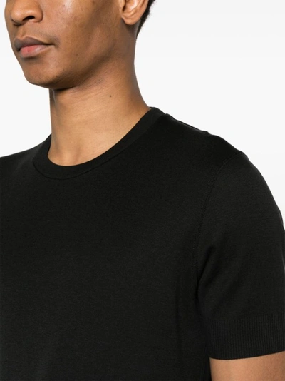 Shop Tom Ford Black Crew Neck Knitted T-shirt