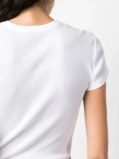 Shop Isabel Marant White Fine Ribbed T-shirt