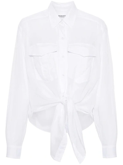 Shop Isabel Marant Étoile White Nath Shirt