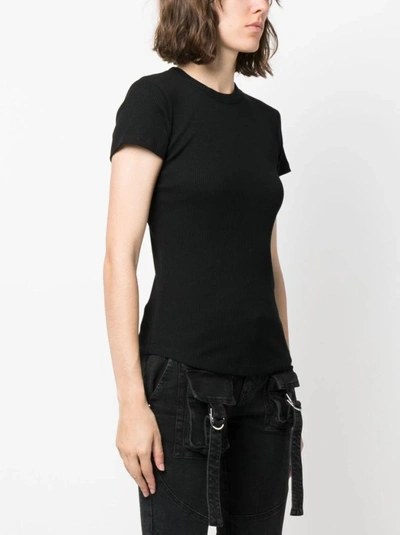 Shop Isabel Marant Black Fine Ribbed T-shirt