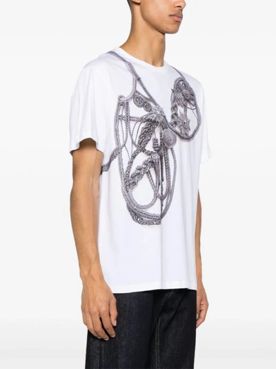 Shop Alexander Mcqueen White Trompe-l'œil Harness T-shirt